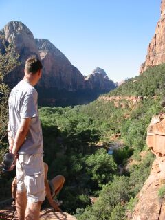 Paul Buchanan overlooking the canyon